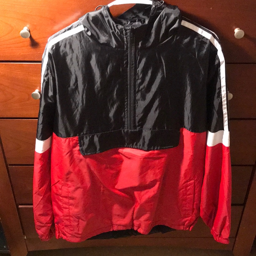 Black White And Red Wind Breaker